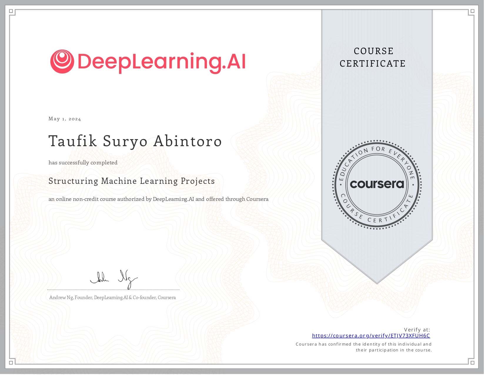Structuring Machine Learning Projects